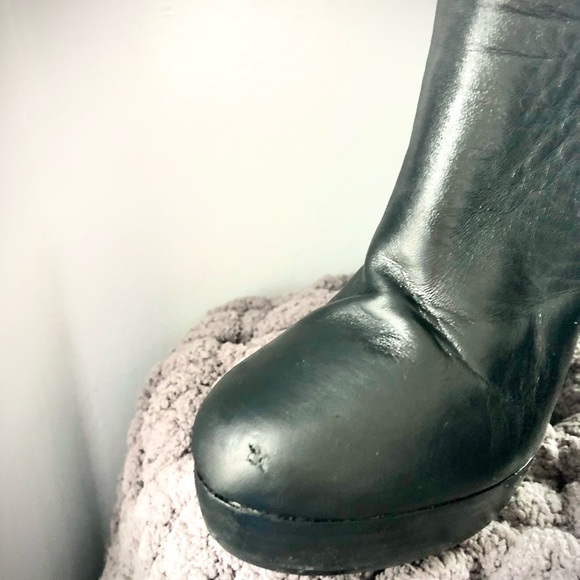 Knee High Leather Stiletto Boots - Picture 5 of 8